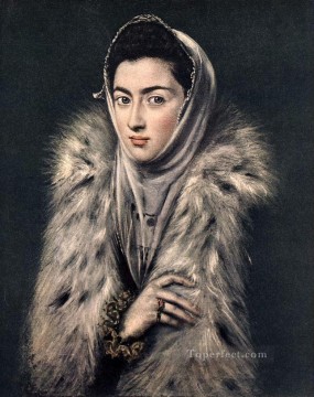  dama - La dama de la piel 1577 Manierismo Renacimiento español El Greco